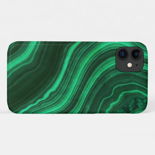 Schönes grünes Marmor Agate Gemstone Case-Mate iPhone Hülle (Rückseite (Horizontal))