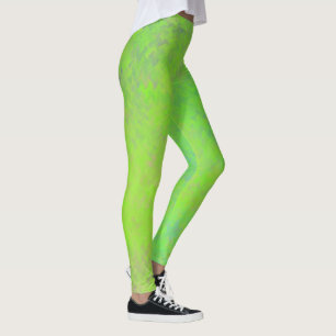 Schönes, grünes Marmorkunstmuster Leggings