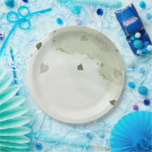 schönes grünes Wasser Pappteller (Party)