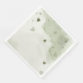schönes grünes Wasser Serviette (Ecke)