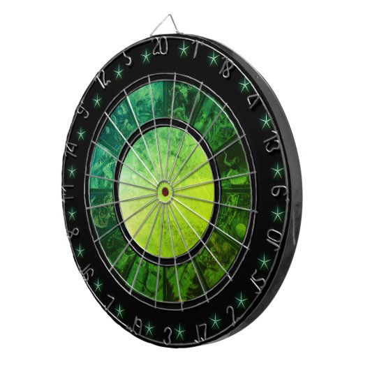 Schönes Grünrad Dartscheibe (Vorderseite rechts)