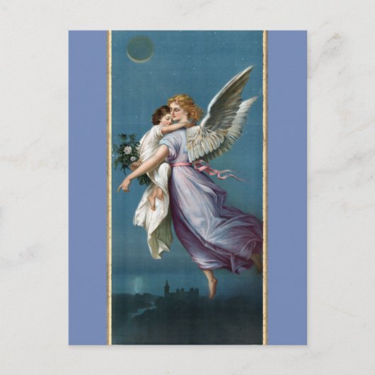 Schönes Guardian Angel Malerei Postkarte (Vorderseite)