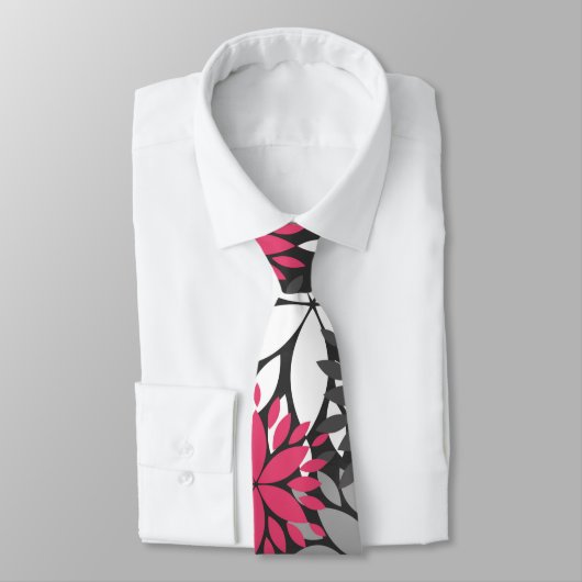 Schönes, gürtnisch angesagtes Monogramm-Blumenmust Krawatte (Gebunden)