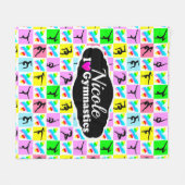 SCHÖNES GYMNASTICS-BUTTERFLY-DESIGN FLEECEDECKE (Vorderseite (Horizontal))