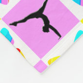 SCHÖNES GYMNASTICS-BUTTERFLY-DESIGN FLEECEDECKE (Ecke)
