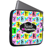 SCHÖNES GYMNASTICS-BUTTERFLY-DESIGN LAPTOPSCHUTZHÜLLE (Vorne Rechts)