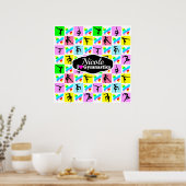 SCHÖNES GYMNASTICS-BUTTERFLY-DESIGN POSTER (Küche)