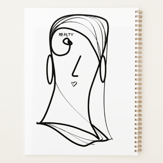 Schönes Haar gerade lang Planer (Rückseite)