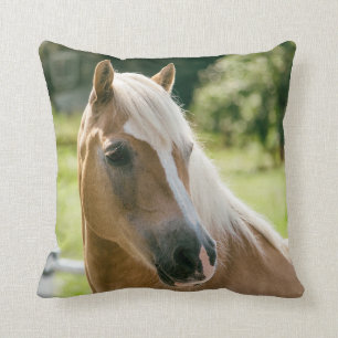 Schönes haflinger Pferdeporträt Kissen