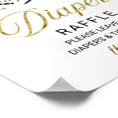 Schönes Halloween Baby Duschdusche Windeln Raffle Poster (Ecke)