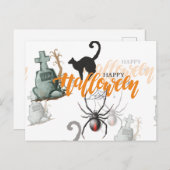 Schönes Halloween-Muster Postkarte (Vorne/Hinten)