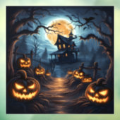 Schönes Halloween Night Window Cling Fensteraufkleber (Blatt 3)