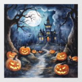 Schönes Halloween Night Window Cling Fensteraufkleber (Blatt)
