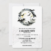 Schönes Halloween-Party für Fledermäuse Einladung (Vorderseite)