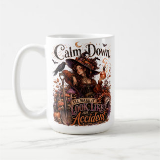SCHÖNES HALLOWEEN-THEMENFRAU UND -SPRÜCHE KAFFEETASSE