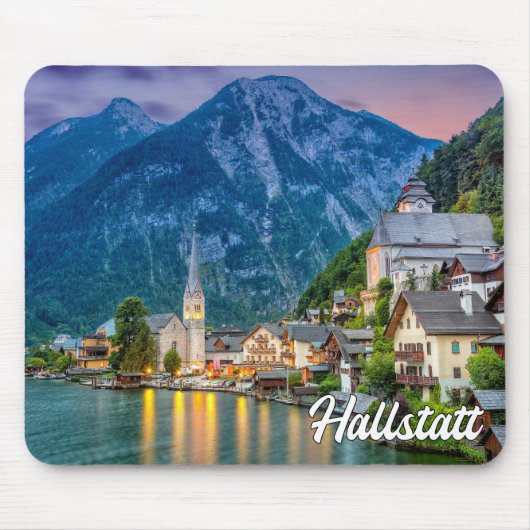 Schönes Hallstatt, Österreich Mousepad (Vorne)