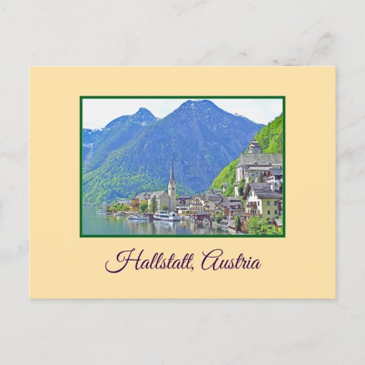 Schönes Hallstatt, Österreich Postkarte (Vorderseite)