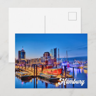 Schönes Hamburg, Deutschland Postkarte