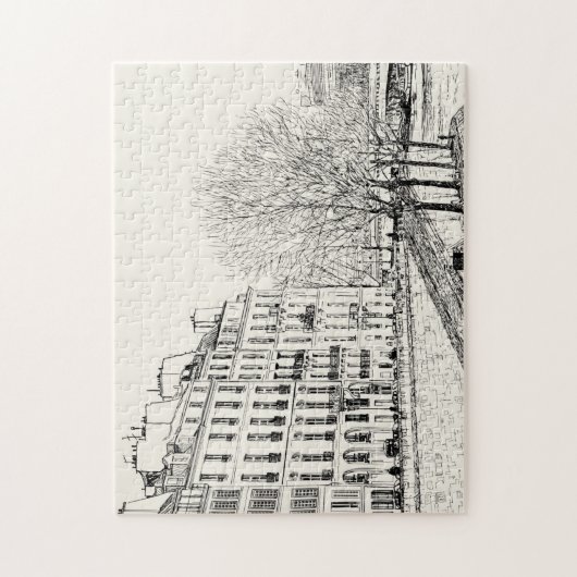 Schönes Hand Sketch Jigsaw Puzzle (Vertikal)
