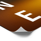 Schönes handgefertigtes Saxophon-Detail Poster (Ecke)