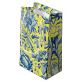 Schönes handgemalt gefährdetes Ara Kleine Geschenktüte (Rückseite Schrägansicht)