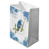 Schönes handgemalt gefährdetes Lorikeet Mittlere Geschenktüte (Vorderseite Schrägansicht)