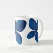 Schönes handgemaltes Wasser Farbe Dunkelblau Kaffeetasse (VorderseiteRechts)