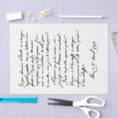 Schönes handgeschriebenes französisches Skript Par Seidenpapier (Handwerk)