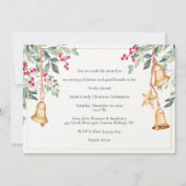 Schönes handgezeichnet Weihnachtsfest-Party Einladung (Vorderseite)