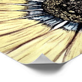 Schönes handgezeichnetes Blume Design Poster (Ecke)