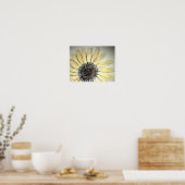 Schönes handgezeichnetes Blume Design Poster (Küche)