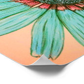 Schönes Handgezeichnetes Blume Poster (Ecke)