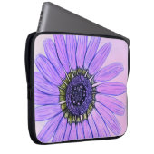 Schönes, handgezeichnetes Design der Blume Laptopschutzhülle (Vorne Rechts)
