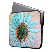 Schönes, handgezeichnetes Design der Blume Laptopschutzhülle (Vorderseite Links)