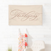 Schönes Happy-Thanksgiving-Manuskript Banner (Insitu)