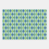 Schönes Harlequin Diamonds Wrapping Paper Geschenkpapier Set (Vorderseite 2)