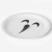 Schönes Hauntings Halloween Pappteller (Schrägansicht)