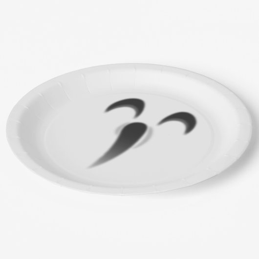 Schönes Hauntings Halloween Pappteller (Schrägansicht)