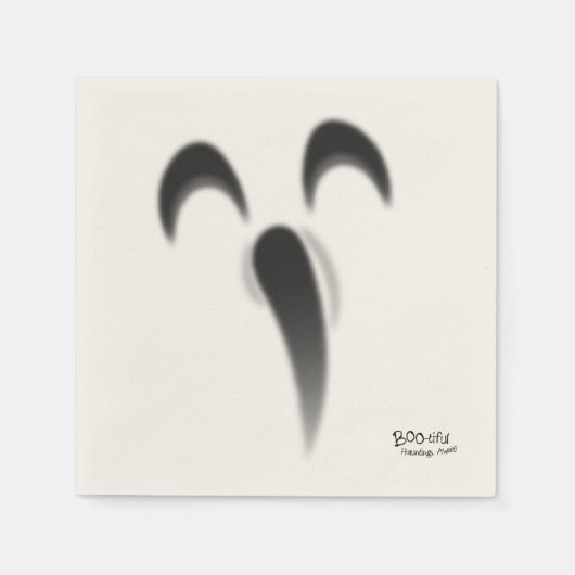 Schönes Hauntings Halloween Serviette (Vorderseite)