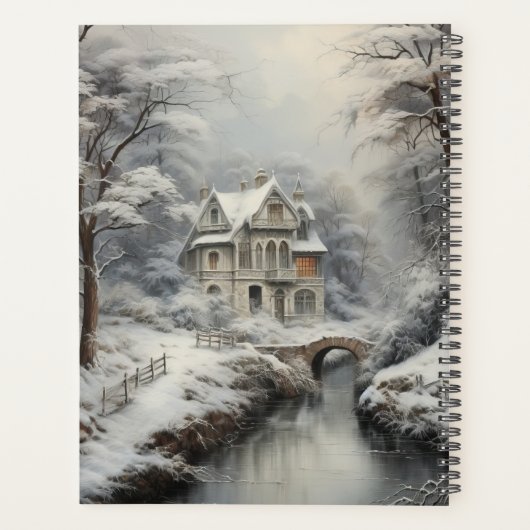 Schönes Haus im Winter, Name ändern, Jahr Planer (Rückseite)