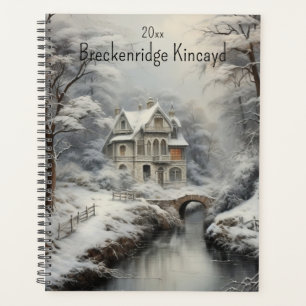 Schönes Haus im Winter, Name ändern, Jahr Planer