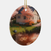 Schönes Haus Keramik Ornament (Rechts)