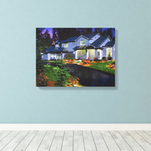 Schönes Haus Leinwand Malerei (Insitu (Holzboden))