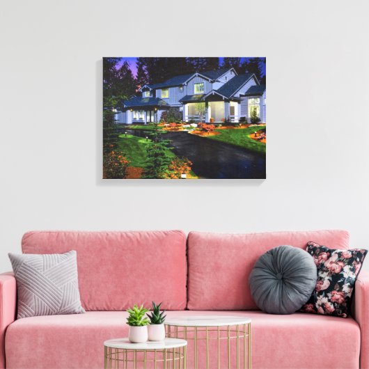 Schönes Haus Leinwand Malerei (Insitu (Wohnzimmer))