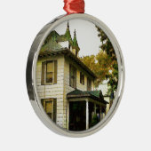 Schönes Haus Silbernes Ornament (Rechts)