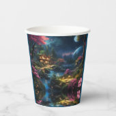 Schönes Haus und Garten in einem magischen Land Pappbecher (Vorderseite)