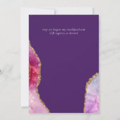 Schönes HAUSHALT Pink Aquamarine florale Agate Hoc (Rückseite)