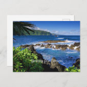 Schönes Hawaii, landschaftliche Sicht, Postkarte (Vorne/Hinten)