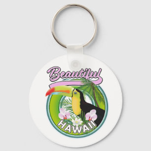 schönes Hawaii-Reislogo Schlüsselanhänger