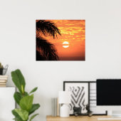 Schönes Hawaiian Sunset Poster Print (Heimbüro)